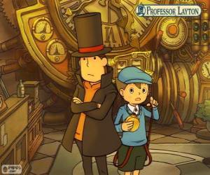 Puzzle Ο καθηγητής Layton και ο βοηθός του Λουκά Τρίτωνα, πρωταγωνιστές των αγώνων και μυστήριο παζλ για τη Nintendo
